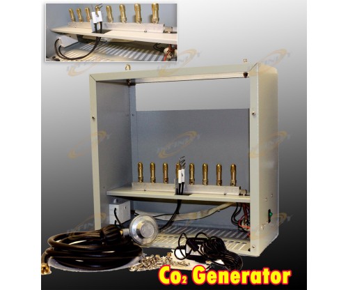  22,400 BTU Hydroponic 8 Burners LP Grow CO2 Generator Propane Gas Burner